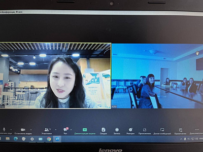 YuSU held an online meeting with Qingdao University (China)